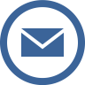 Blue mail icon